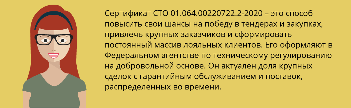 Получить сертификат СТО 01.064.00220722.2-2020 в Оленегорск